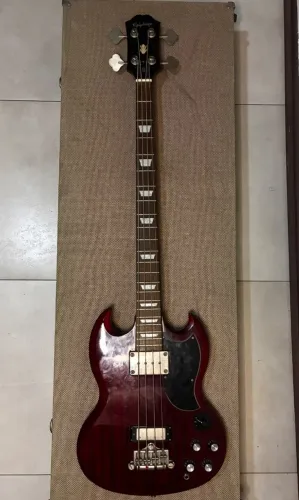 contrabaixo epiphone eb-3 sg vinho