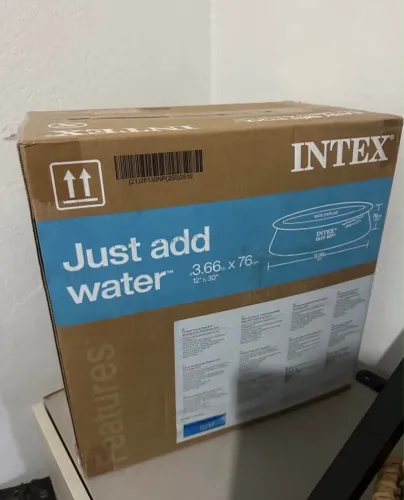 PISCINA INTEX EASY SET 3,66m x 76cm - NOVA E LACRADA!