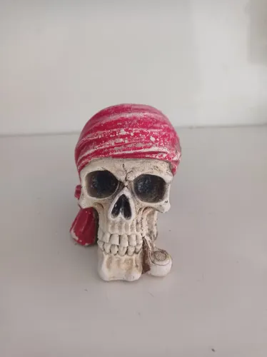 Enfeite de caveira para aquario