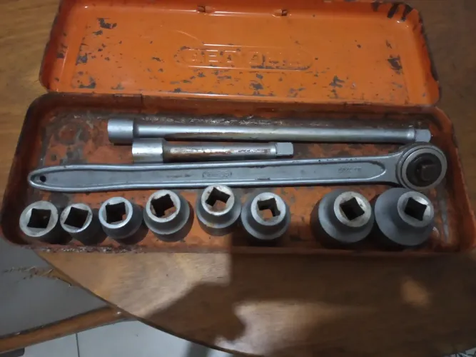 Jogo soquete pesado extriado gedore 