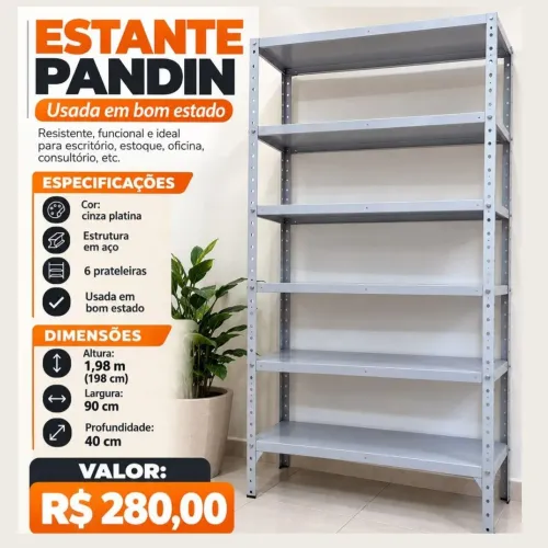 ESTANTE AÇO PANDIN