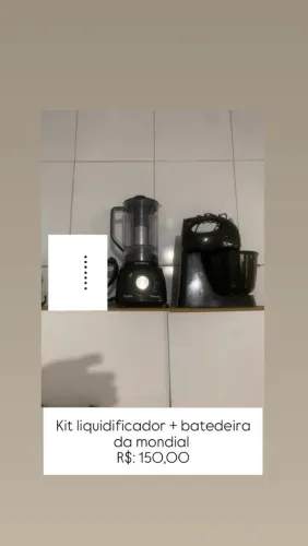 Kit liquidificador e batedeira mondial