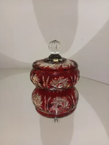 Compoteira cristal tcheco