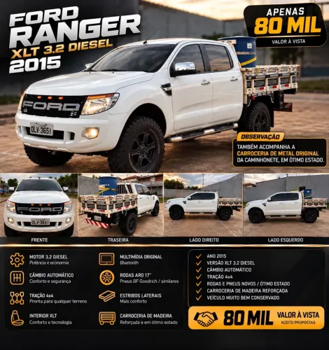 Ford Ranger XLT 3.2 20V 4X4 CD Diesel Aut. 2015