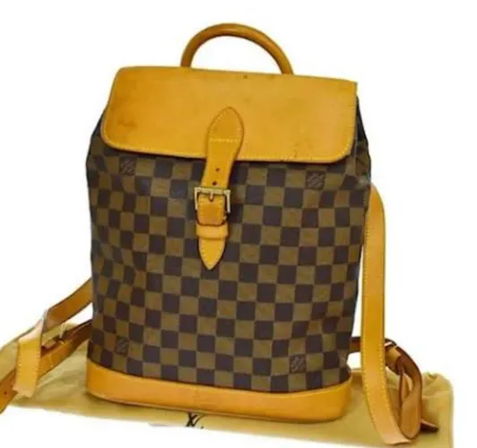 Mochila Louis Vuitton Soho Centenaire Damier Ébène edição limitada altamente colecionável.