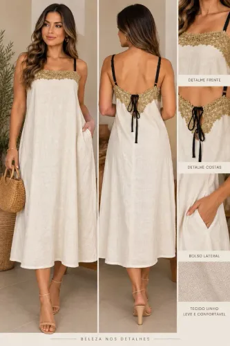 Vestido de linho
