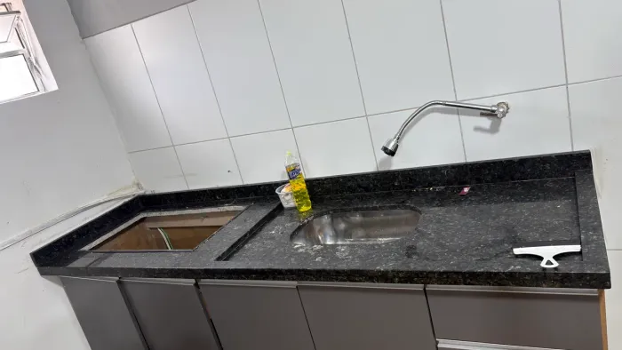 Pia de cozinha de 1,5metros