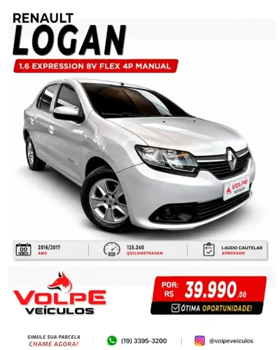Renault Logan Expression Hi-flex 1.6 8V 4P 2017