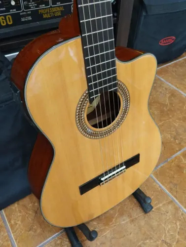 Violão nylon eletroacústico, Shelter Torres, Novinho! Com Bag e capotraste 