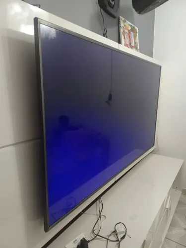 Tv televisão LG 75 polegadas funcionando tela quebrada