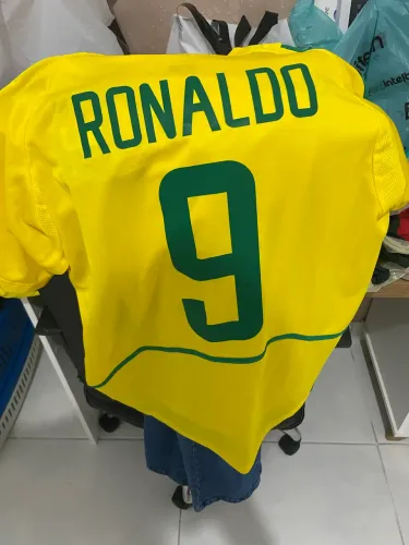 Camisa do Brasil retrô 2002 - Plotada Ronaldo Fenômeno