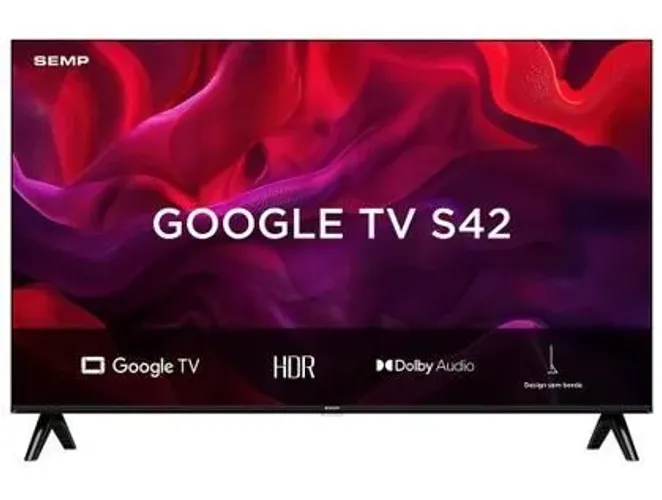Smart TV 32" SEMP HD LED 32S42 Google TV 2 HDMI