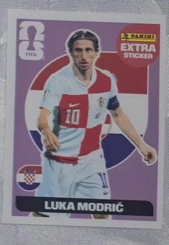 Extra Sticker Luka Modric Lilás - Copa do Mundo FIFA 2026