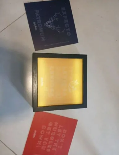 luminária harry potter com 3 telas