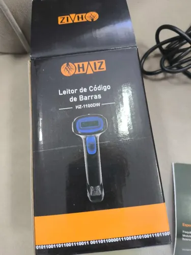 Leitor de código de barras.