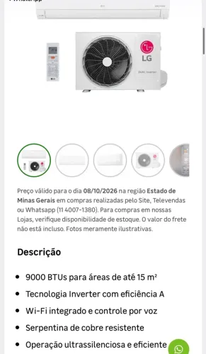 Ar condicionado LG