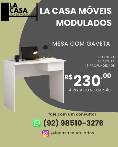 MESA COM GAVETA