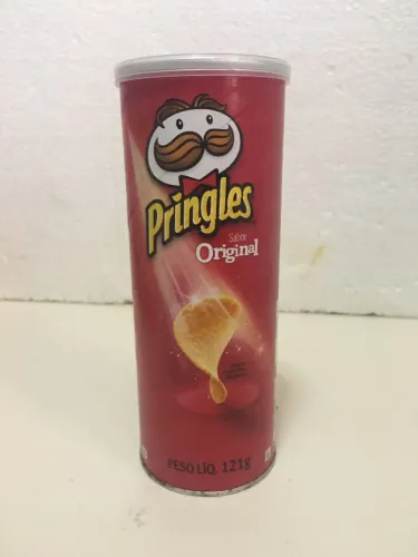 Lata importada Pringles original vazia