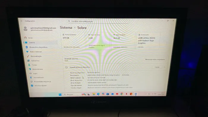 Pc gamer com kit completo 