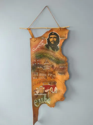 Quadro de couro decorativo Che guevara