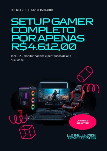 ? SETUP GAMER COMPLETO - PRONTO PARA JOGAR! ?