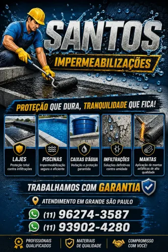 Santos Impermeabilizações - Lajes, Mantas e Infiltrações