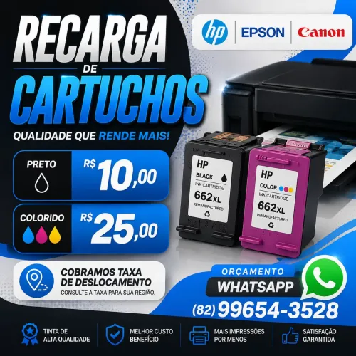 Recarga de Cartuchos a Domicílio