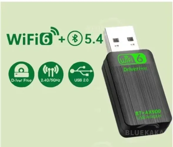 Adaptador 2in1 Wi-FI 6 Dual Band + Bluetooth 5.4. Entrega Gratis