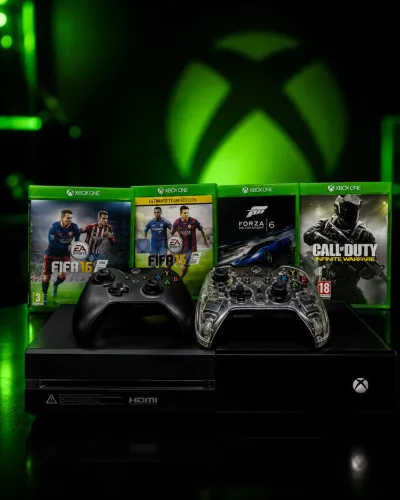Xbox one c/ 4 jogos