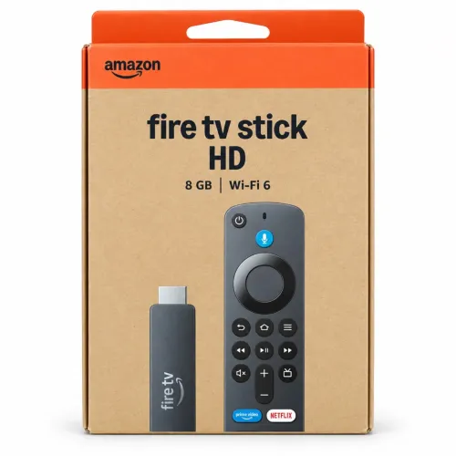 Amazon Fire TV Stick HD 8GB Wi-Fi 6 Full HD 1080p com Controle por Voz Alexa