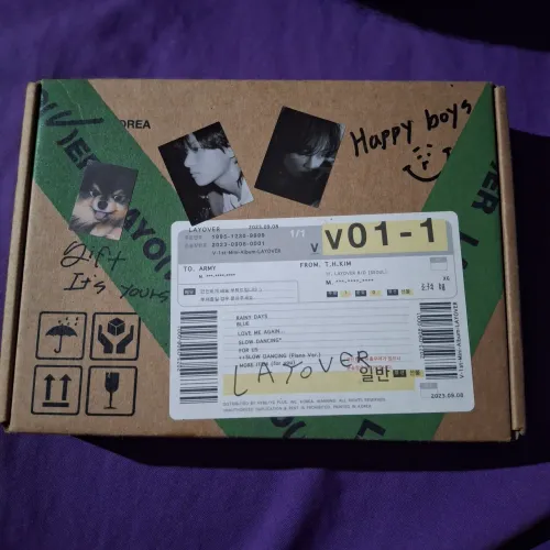 Layover Álbum V BTS - Original, completo