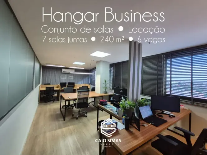 Hangar Business Park - Conjunto de Salas para Locação (7 salas juntas) - Avenida Paralela