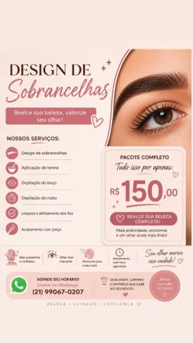 Desing de sobrancelhas 