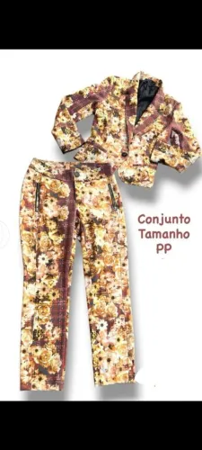 Calça e Blusa Floral PP