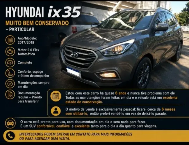 Hyundai IX35 GL 2.0 16V 2WD Flex Aut. 2018