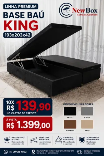 Base Baú Bi Partido King! Direto da Fábrica 