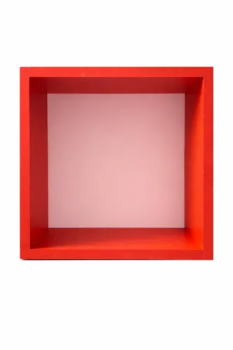 Nicho de Parede Vermelho em MDF - Moderno e Elegante | Ótimo Estado
