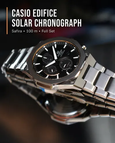 Casio Edifice Solar Chronograph - FULL SET