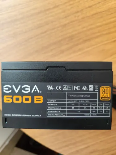 Fonte EVGA 600w 80 Plus Bronze