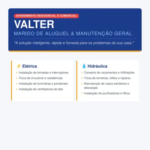 "Soluções Domésticas e Comerciais." 