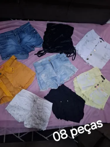 08 peças - Shorts e Saias