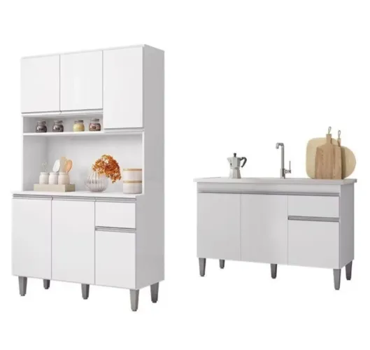 Kit cozinha armário e gabinete novo lacrado