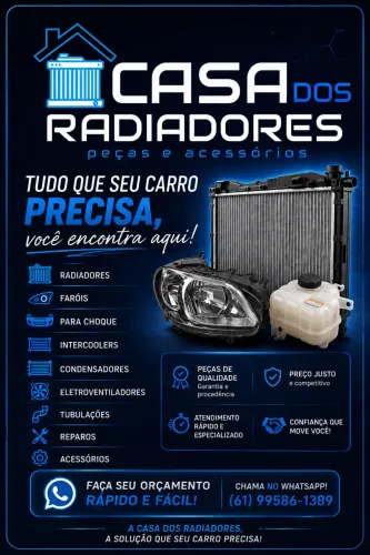 Radiadores nacionais e importados