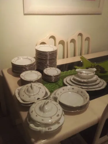 Jogo de Jantar de Porcelana Polonesa