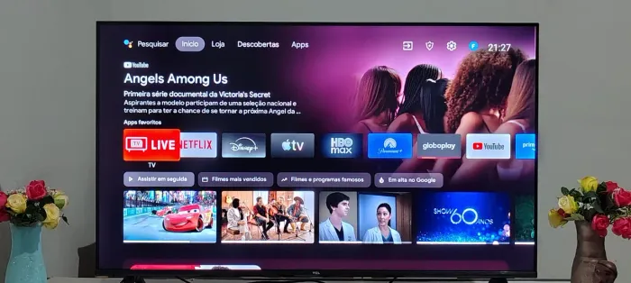 Smart TV TCL 43" 4K Google TV - Estado de Nova (Sem Defeitos)