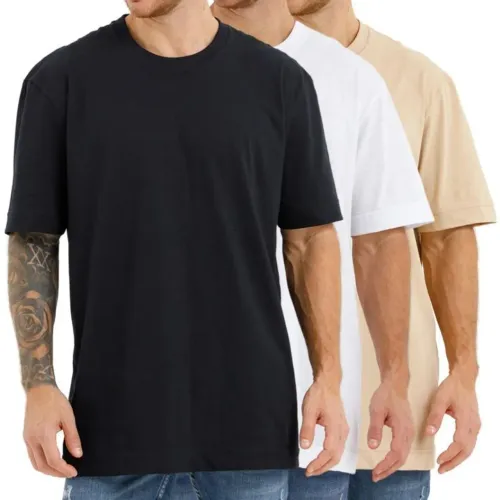 Camisa Oversized masculinas Algodão leve 3 por 99,99