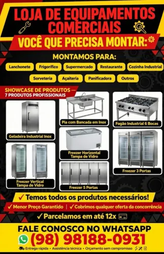 Matérias para restaurante,lanchonete etc..