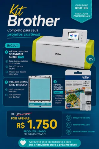 kit com máquina + esteira de baixa aderência + suporte universal de caneta