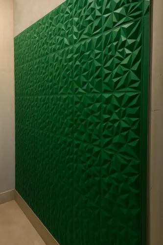 Revestimento 3D Verde 2m² 22 Placas