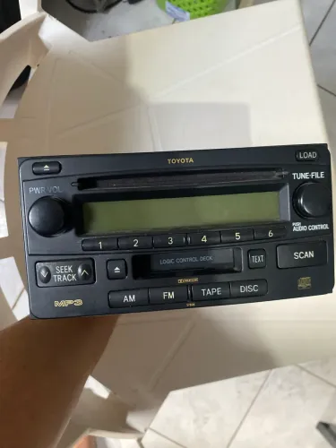 Som, rádio e toca fita original Hilux e Corolla